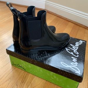 Sam Edelman Tinsley Rain Boots Glossy Black 9